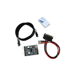 Tooq Adaptador USB de 9 pines a 1 o 2 puertos USB 2.0 de 30 cm