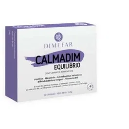 Dimefar Calmadim Equilibrio 30 Cápsulas - Equilibrio Mental, Sistema Nervioso, Reduce Cansancio y Fatiga