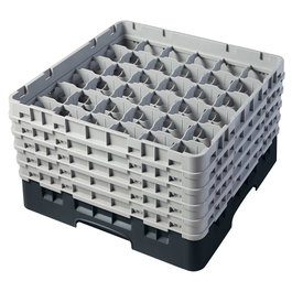 CAMBRO Cesta de lavado 36 compartimentos, 5 alturas, Negro