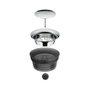 WMF Basic Jarra de Agua de Vidrio 1 Litro, Oro, Negro y Transparente