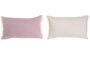 DKD Home Decor Cojín Algodón Flecos Surtido Rosa y Beige