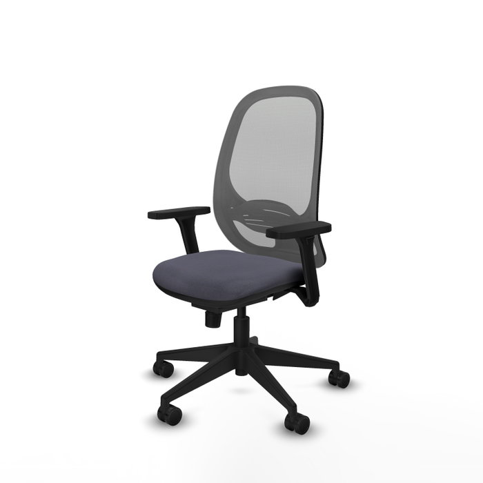 PIQUERAS Y CRESPO Silla de oficina Cilanco con mecanismo Sincro y Brazos 3D