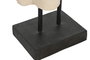 DKD Home Decor Figura Buda Item Home Tallas Indo 24 Fibra Cemento Blanco Negro 27 x 40 x 175 cm