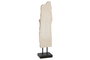 DKD Home Decor Figura Buda Item Home Tallas Indo 24 Fibra Cemento Blanco Negro 27 x 40 x 175 cm