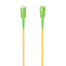 AISENS - CABLE FIBRA OPTICA LATIGUILLO G657A2 3.0 9/125 SMF SIMPLEX CPR DCA LSZH, SC/APC-SC/APC, AMARILLO, 7.0M