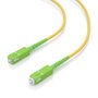 Aisens Latiguillo de Fibra Óptica G657A2 9/125 SMF Simplex SC/APC-SC/APC Amarillo 7m