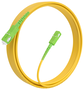 Aisens Latiguillo de Fibra Óptica G657A2 9/125 SMF Simplex SC/APC-SC/APC Amarillo 7m