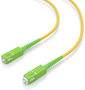 Aisens Latiguillo de Fibra Óptica G657A2 9/125 SMF Simplex SC/APC-SC/APC Amarillo 7m
