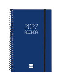 FINOCAM Agenda Anual 2027 Espiral Basic Opaque Azul