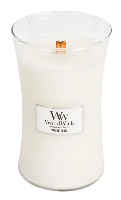 Woodwick Vela Grande White Teak 709 g Woodwick Vela Grande White Teak 709 g