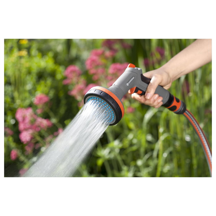 GARDENA 18319-20 Pistola de Agua Comfort para Riego de Jardín y Beets, Patrón de Roció Ajustable, Mango Ergonómico, Color Gris/Naranja, Fabricado en Alemania GARDENA 18319-20 Pistola de Agua Comfort para Riego de Jardín y Beets, Patrón de Roció Ajustable, Mango Ergonómico, Color Gris/Naranja, Fabricado en Alemania