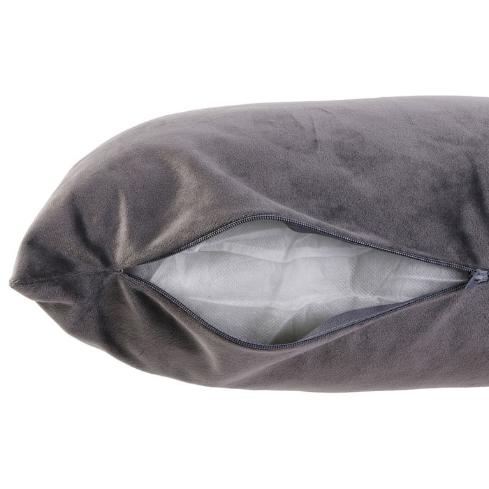 Home Deco Factory Cojín Bicolor 30x50 cm Rosa Gris con Ribete Dorado Desenfundable Home Deco Factory Cojín Bicolor 30x50 cm Rosa Gris con Ribete Dorado Desenfundable