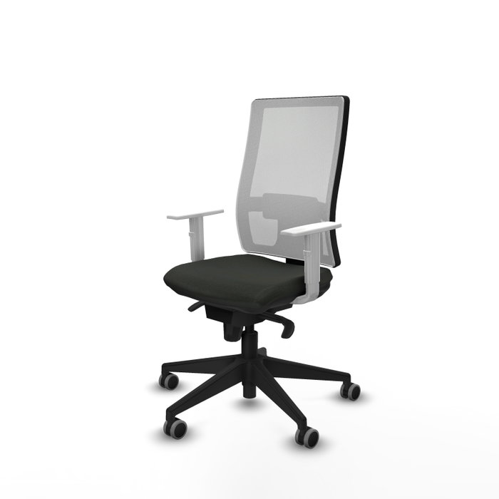 PIQUERAS Y CRESPO Silla de oficina Horna con mecanismo Sincro, Negro y Blanco PIQUERAS Y CRESPO Silla de oficina Horna con mecanismo Sincro, Negro y Blanco
