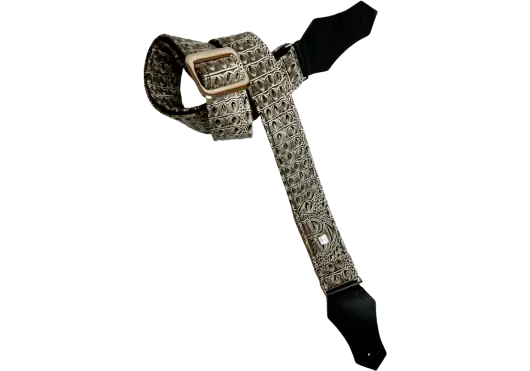 GETM Correa Guitarra Bajo Aussie Gator Ash Grey ajustable hasta 165 cm