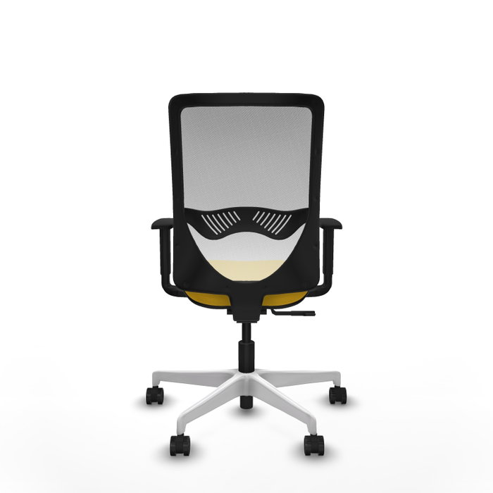 PIQUERAS Y CRESPO Silla de oficina Zulema con mecanismo Sincro, Amarillo y Blanco PIQUERAS Y CRESPO Silla de oficina Zulema con mecanismo Sincro, Amarillo y Blanco