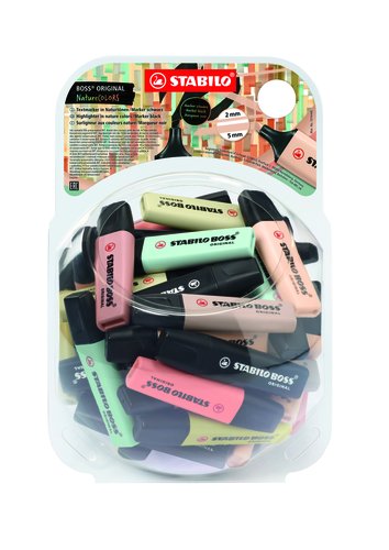 Stabilo Boss Original Nature Colors Surtido Bombonera de 60 Unidades Stabilo Boss Original Nature Colors Surtido Bombonera de 60 Unidades