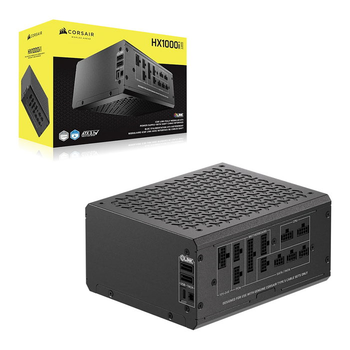 Corsair HX1000i SHIFT 1000W 80 PLUS Platinum ATX 3.1 PCIe 5.1