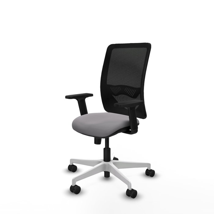 PIQUERAS Y CRESPO Silla de oficina Zulema con mecanismo Sincro, Gris y Negro PIQUERAS Y CRESPO Silla de oficina Zulema con mecanismo Sincro, Gris y Negro