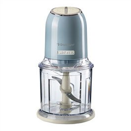 Ariete 438/05 Picadora Vintage Azul 400W 4 Cuchillas Acero Inoxidable 2 Velocidades
