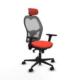 PIQUERAS Y CRESPO Silla de oficina Jorquera Naranja y Gris