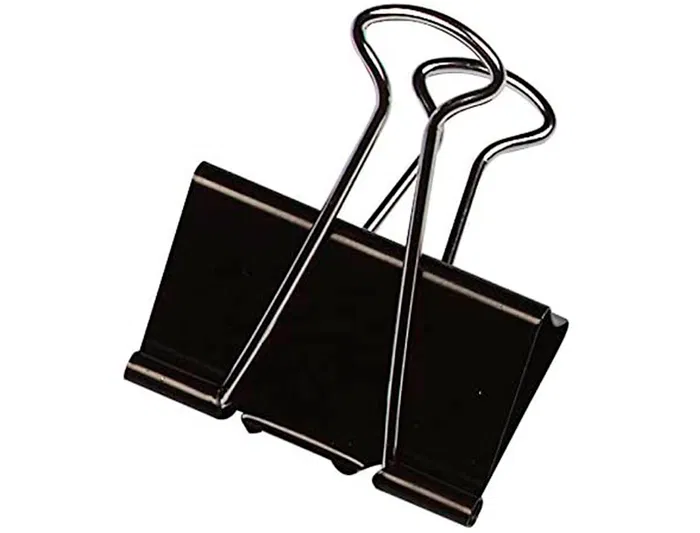 Q-connect Pinza Sujetapapeles Reversible Metalica N.2 24 mm Caja de 10 Unidades