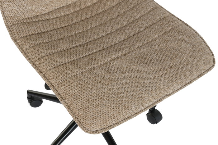 DKD Home Decor Silla de Poliéster y Metal Marrón DKD Home Decor Silla de Poliéster y Metal Marrón