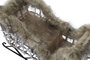 DKD Home Decor Reno Navidad Alpina LED Mimbre Blanco Marron 30x30x58 cm Set de 3