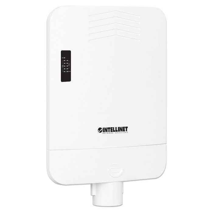 Intellinet Switch Gigabit Exterior 5 Puertos PoE Passthrough 85W IP65 con 4 Puertos PoE+ Extensor, Alimentación por Ethernet, IEEE 802.3bt/at/af, Garantía 3 Años
