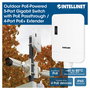 Intellinet Switch Gigabit Exterior 5 Puertos PoE Passthrough 85W IP65 con 4 Puertos PoE+ Extensor, Alimentación por Ethernet, IEEE 802.3bt/at/af, Garantía 3 Años