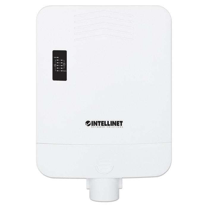 Intellinet Switch Gigabit Exterior 5 Puertos PoE Passthrough 85W IP65 con 4 Puertos PoE+ Extensor, Alimentación por Ethernet, IEEE 802.3bt/at/af, Garantía 3 Años