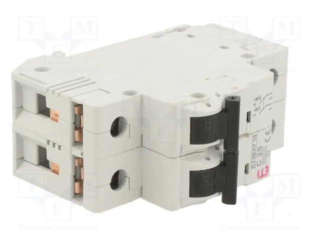 ETI POLAM Interruptor magnetotérmico ETIMAT 10 2P C25 25A 10kA ETI POLAM Interruptor magnetotérmico ETIMAT 10 2P C25 25A 10kA