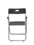 FORÖL Pack de 6 Sillas Plegables Opti547 en PVC Negro sin Brazos