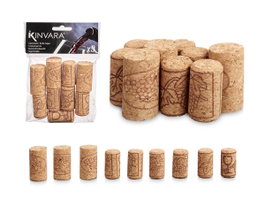KINVARA Set 9 Tapones Corcho Natural (36 unidades) de 3,8 x 2 x 2 cm