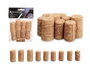 KINVARA Set 9 Tapones Corcho Natural (36 unidades) de 3,8 x 2 x 2 cm