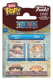 Funko One Piece Bitty POP! Vinyl Figuras Monkey D. Luffy & Nami