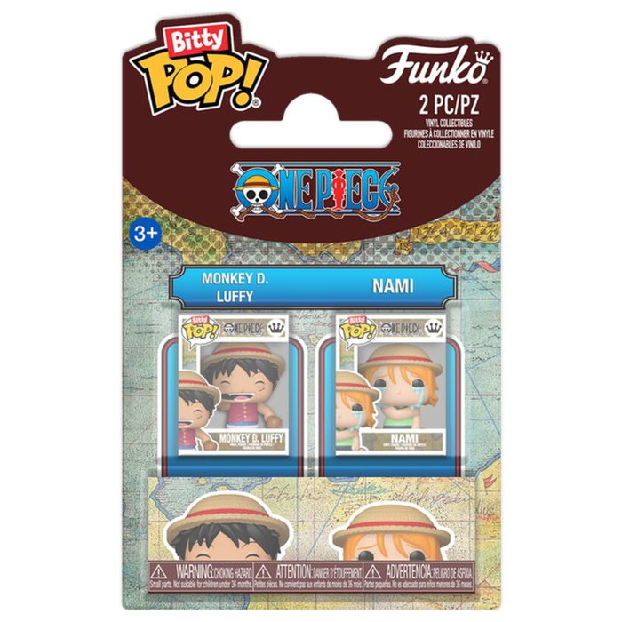 Funko One Piece Bitty POP! Vinyl Figuras Monkey D. Luffy & Nami Funko One Piece Bitty POP! Vinyl Figuras Monkey D. Luffy & Nami