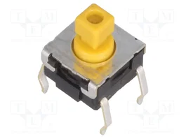 Aratas (Formerly Omron Components) Microconmutador TACT B3W-1052 Amarillo SPST-NO