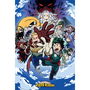 Abystyle Expositor 40 Posters Manga - Lote con Display, Incluye Dragon Ball, My Hero Academia, Demon Slayer - Posters Maxi 91.5 x 61 cm