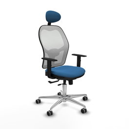 PIQUERAS Y CRESPO Silla de oficina Jorquera Azul claro y Blanco
