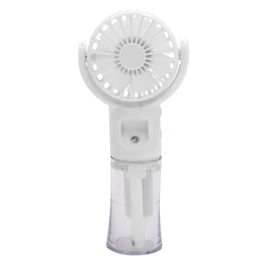Thulos TH-MFN-01 - Ventilador portátil USB recargable con función nebulizador y depósito de 20 ml, 4 velocidades, ligero (160 g), color blanco