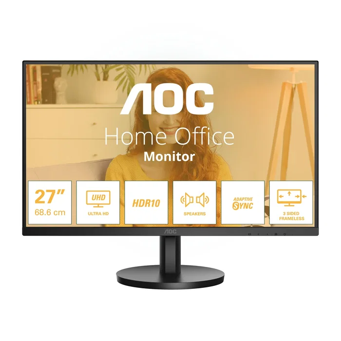 AOC U27B3A Monitor 4K IPS 27 pulgadas Negro