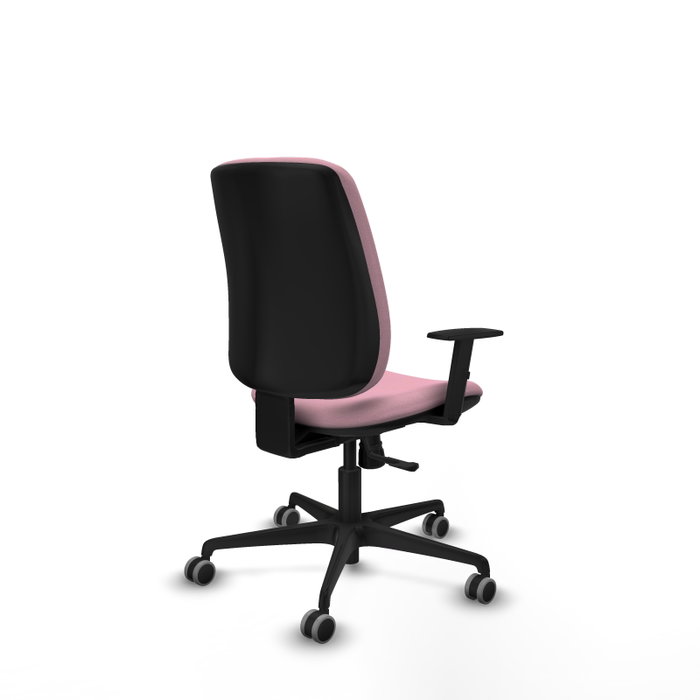 PIQUERAS Y CRESPO Silla de oficina Alares Rosa con mecanismo Sincro