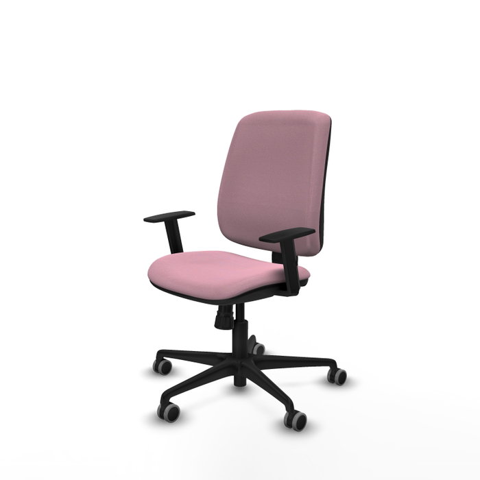 PIQUERAS Y CRESPO Silla de oficina Alares Rosa con mecanismo Sincro