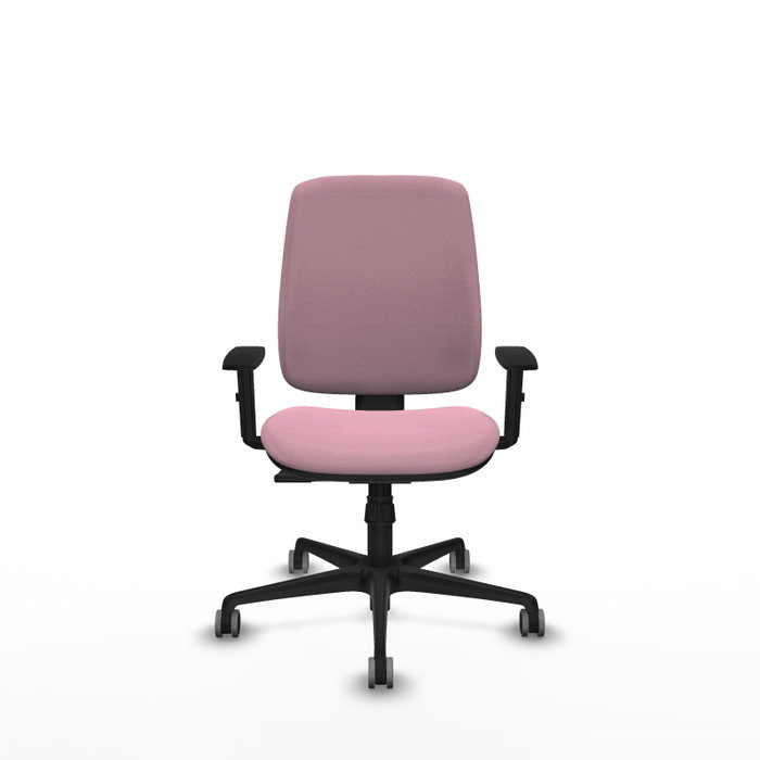 PIQUERAS Y CRESPO Silla de oficina Alares Rosa con mecanismo Sincro