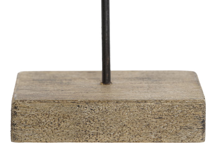 DKD Home Decor Figura Pez Globo Blanco Natural Paulownia Metal 8 x 27.3 x 17 cm