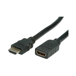 VALUE Cable HDMI High Speed con Ethernet, Extensión 3 m, 3D, 1080p, 10.2 Gbit/s, Negro, Conectores Macho/Hembra