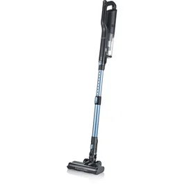 Severin HV7151 Aspiradora de Mano Inalámbrica 2 en 1, 300 W, 50 Minutos Autonomía, Depósito 650 ml, 80 dB, Negro/Azul