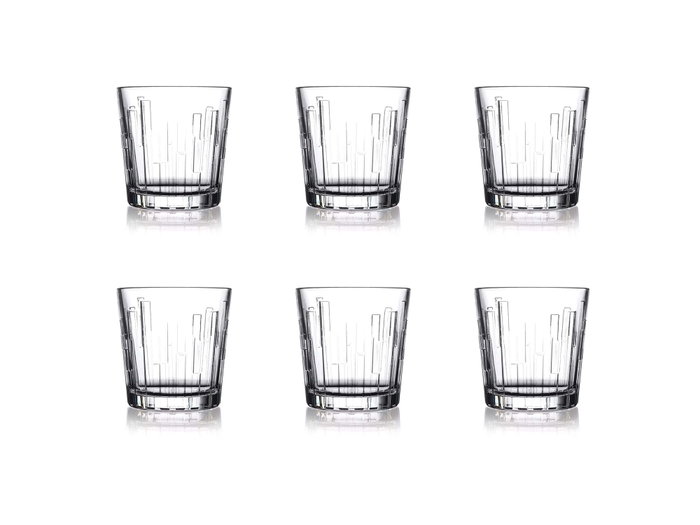 Hermia PB-520234 Juego de Vasos de Vidrio Transparente 300 ml (6 Piezas)