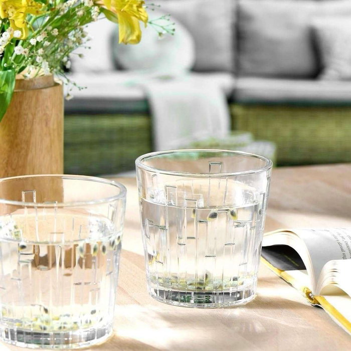 Hermia PB-520234 Juego de Vasos de Vidrio Transparente 300 ml (6 Piezas)