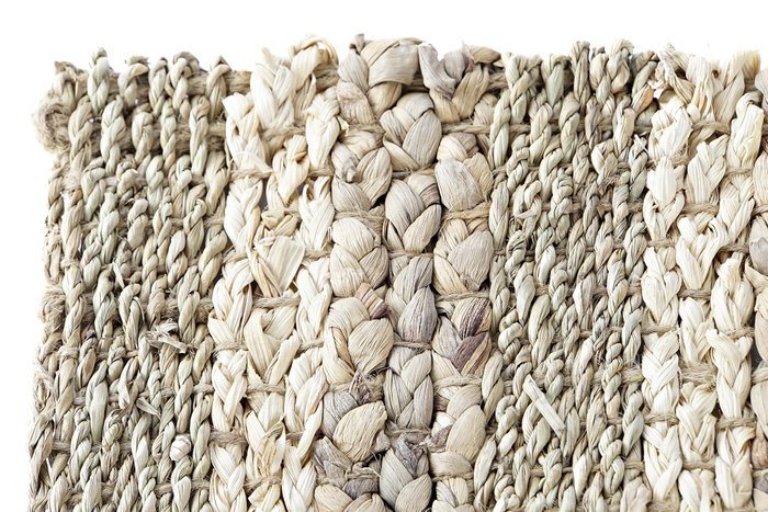 DKD Home Decor Alfombra Balines Beige Marrón, Pack de 4 Unidades, 75 x 45 cm